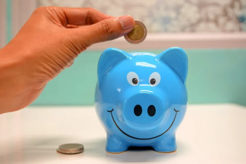 Savings in Piggy Bank